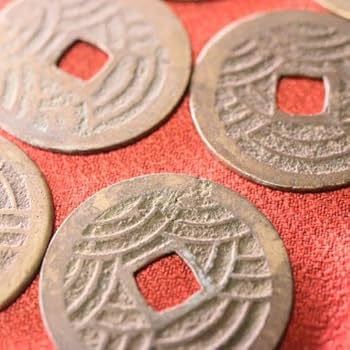 【特選品】寛永通宝（２１波） 寛永通宝 四文銭 21波 美品 5枚セット : yuuhiflower - 通販